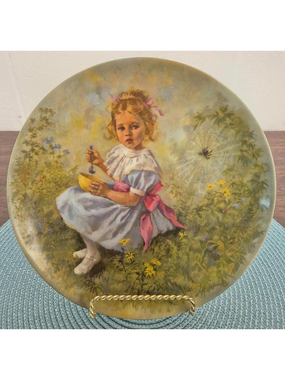 Limited Edition Little Miss Muffet Plate by John McClelland